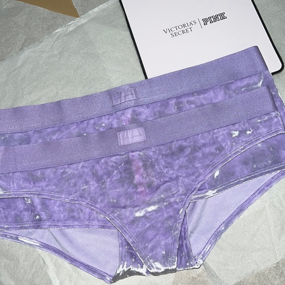 2pcs UNISEX Victoria’s Secret/PINK VELVET Boyshort & Thong Underwear - Picture 12 of 15